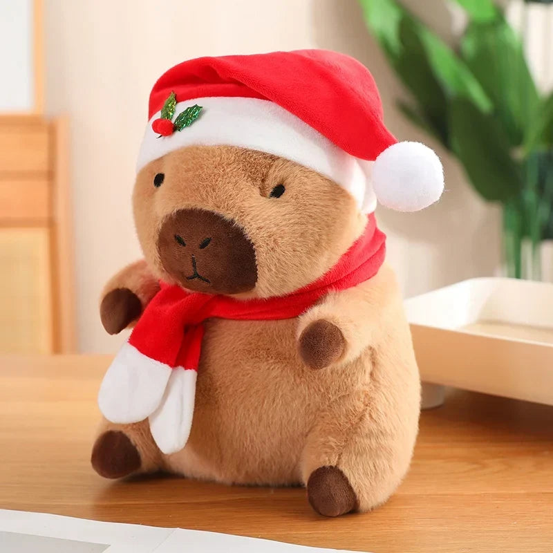 Adorable Christmas & New Year Baby Capybara Plush Toys