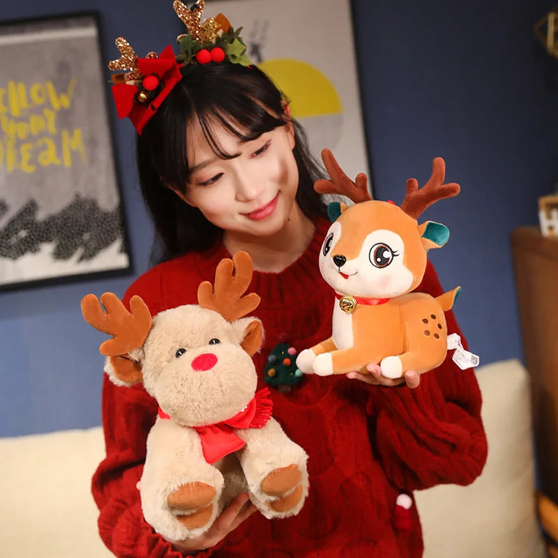 Festive Plushie Collection: Santa, Rudolph, and Christmas Tree Delight!