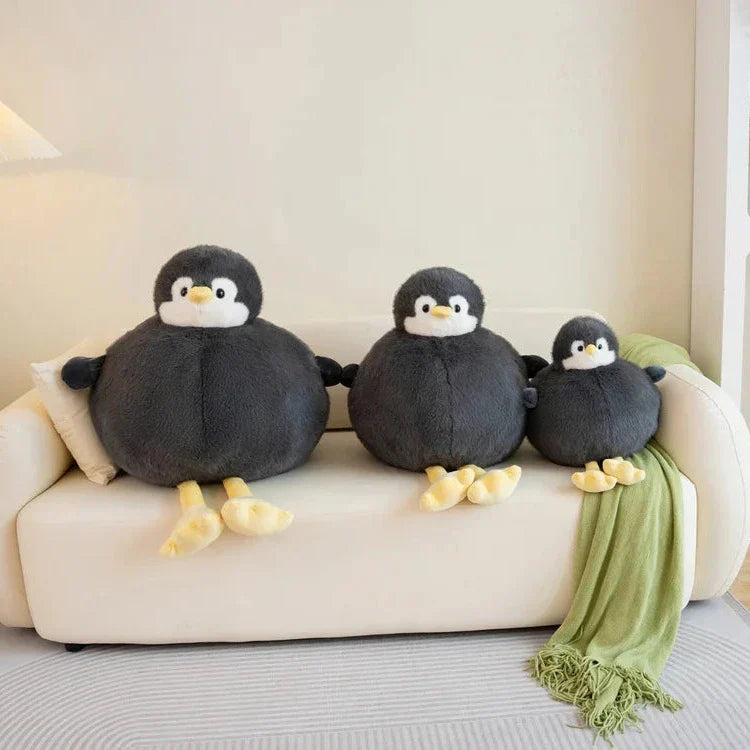 Adorably Plump Round Penguin Plush Toy
