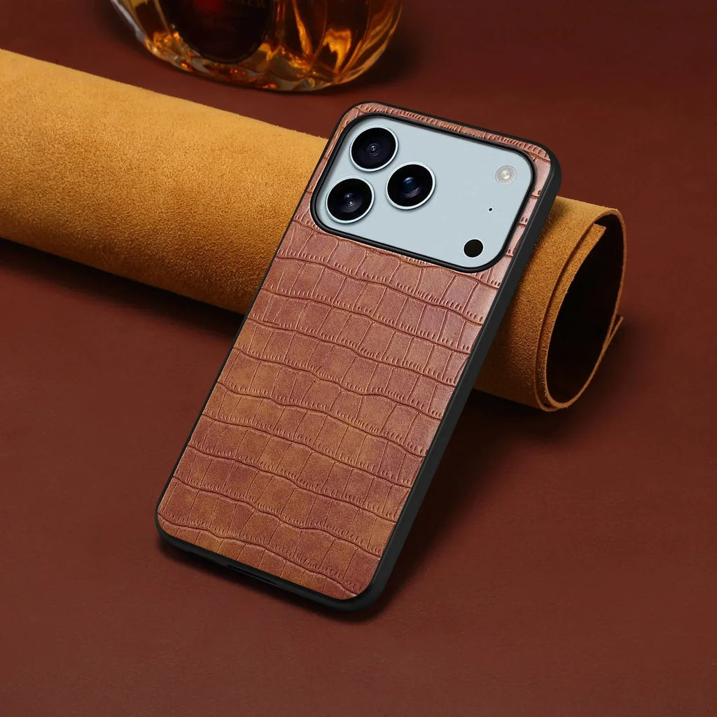 3D Texture PU Leather Case for iPhone 17/ 16/ 15/ 14