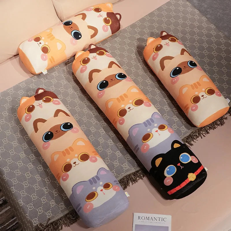 Cuddly Long Snuggle Stacked Cats Plush Toy