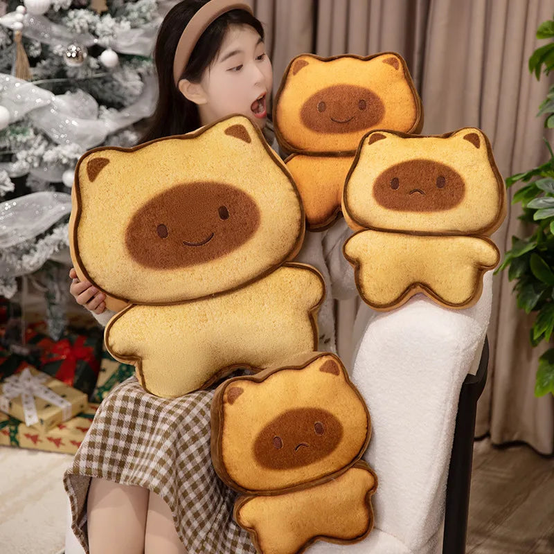 Adorable Kawaii Cat Bread Biscuit Plush Toy Cookies