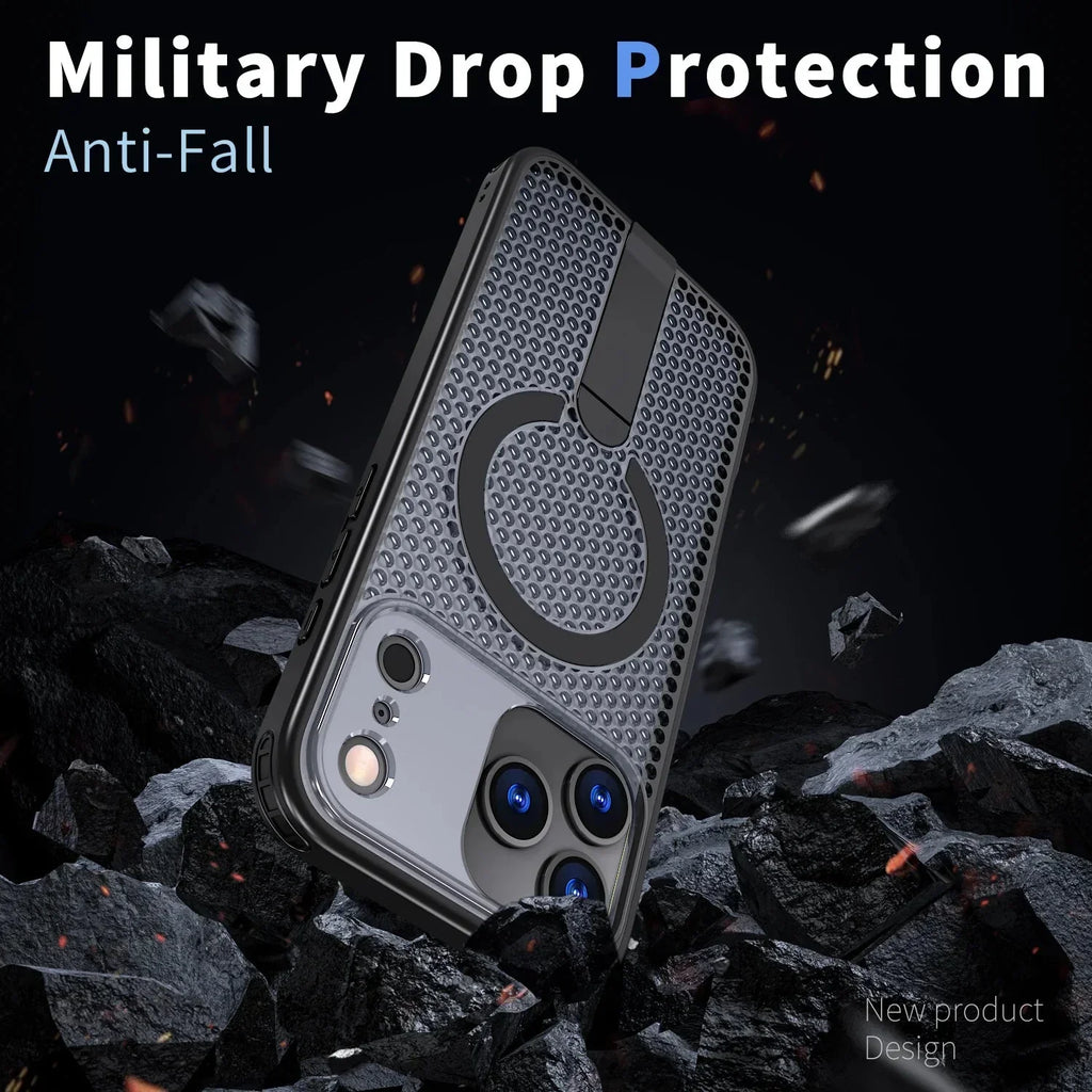 Magnetic Case Anti-drop Heat Dissipation Protective Cover for iPhone 17-18