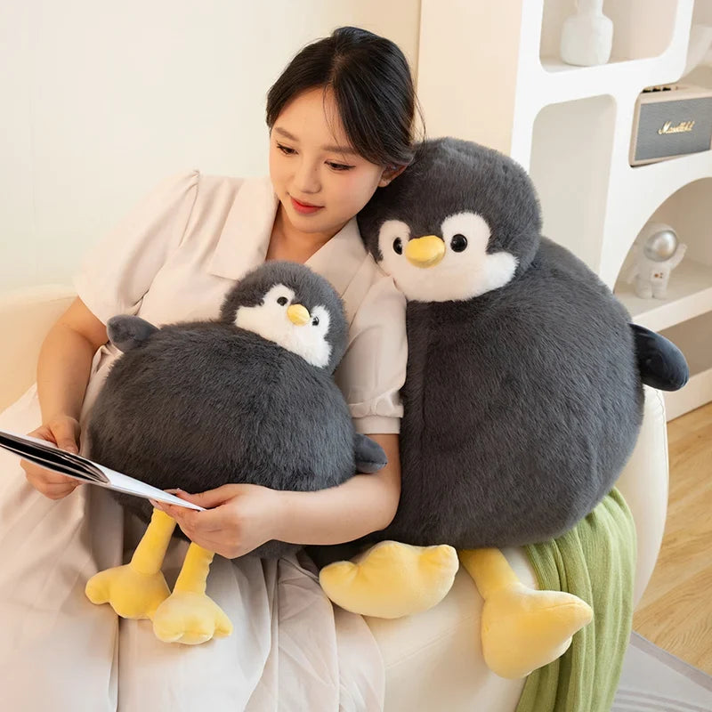 Adorably Plump Round Penguin Plush Toy