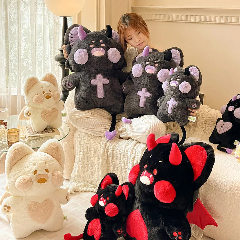 Adorable Spooky Fluffy Fox Halloween Plush Toys