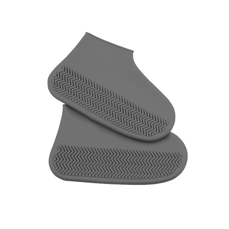 1 Pair Waterproof Non-Slip Silicone Shoe Cover High Elastic Wear Resistant Unisex Shoe Cover