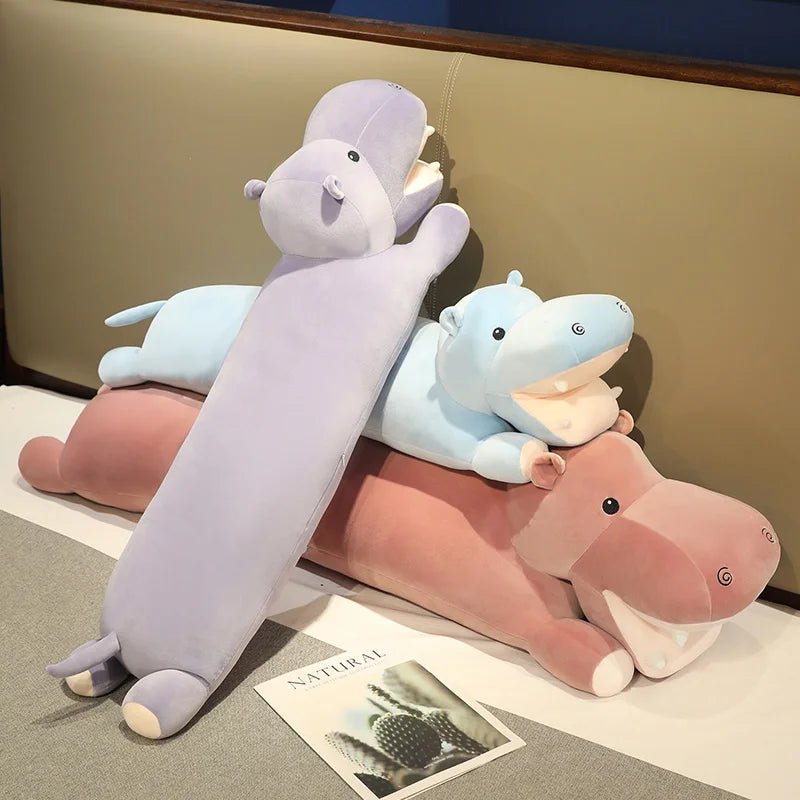 Cuddle Up with Our Adorable Long Snuggly Hippo Plushies!