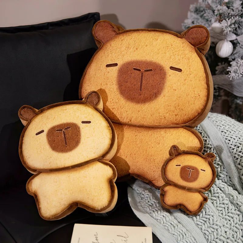 Deliciously Cute Capybara Bread Cookie Toasted Plush Toys