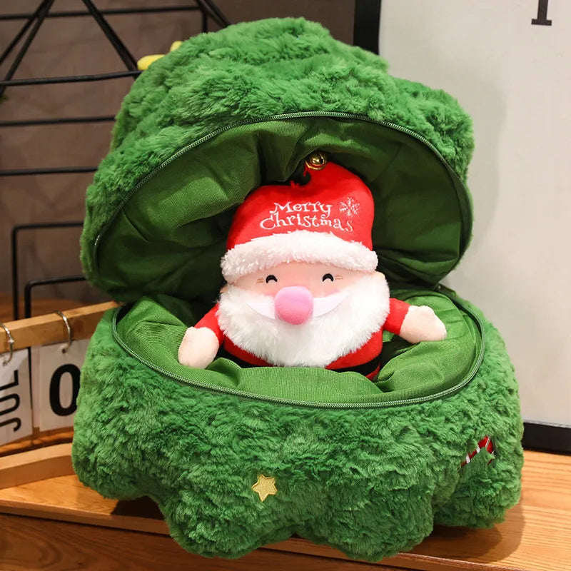 Festive Plushie Collection: Santa, Rudolph, and Christmas Tree Delight!