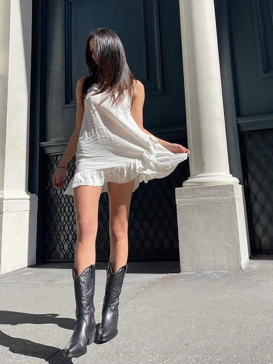 Delia | Western-Inspired Mid-Calf Boots