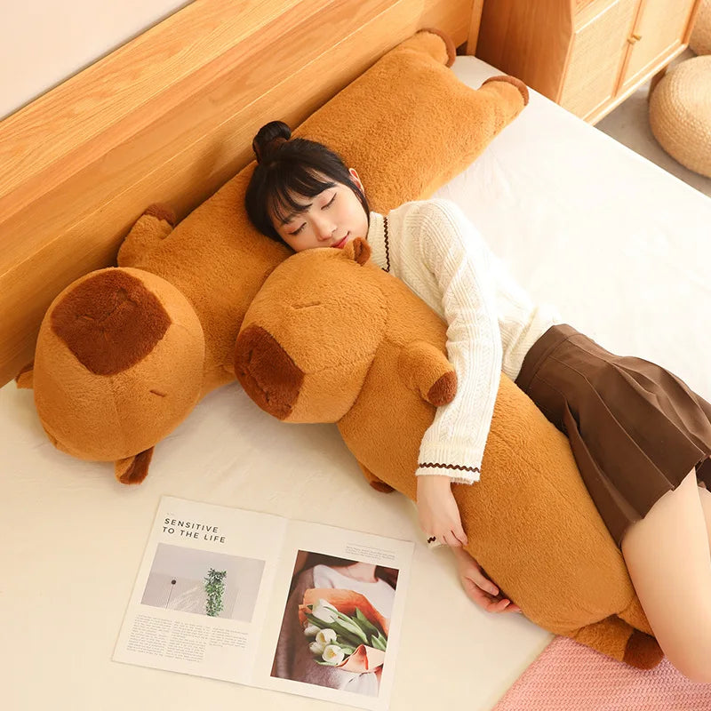 Adorable Long Fluffy Capybara Plush Toys