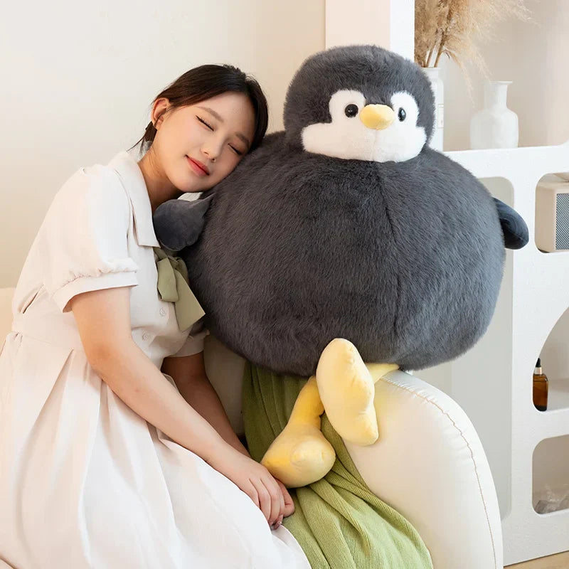 Adorably Plump Round Penguin Plush Toy