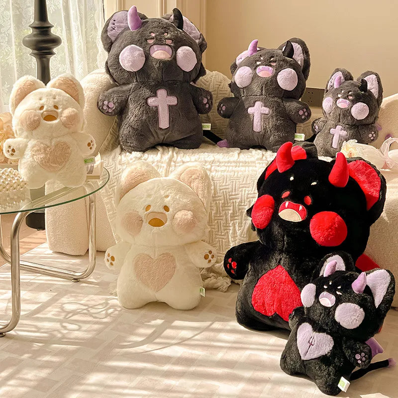 Adorable Spooky Fluffy Fox Halloween Plush Toys