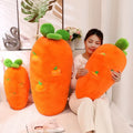 Adorable Fluffy Carrot Plushie with Cute Mini Hanging Carrots