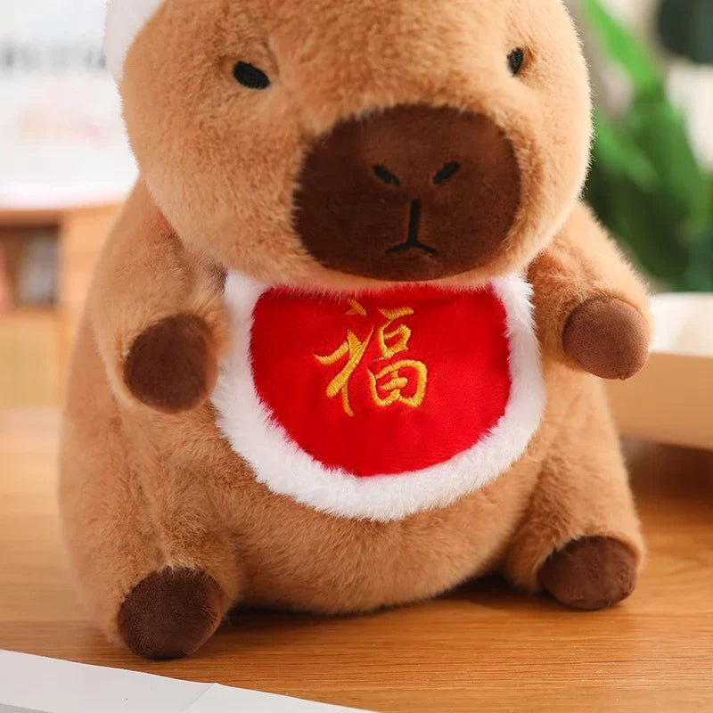 Adorable Christmas & New Year Baby Capybara Plush Toys
