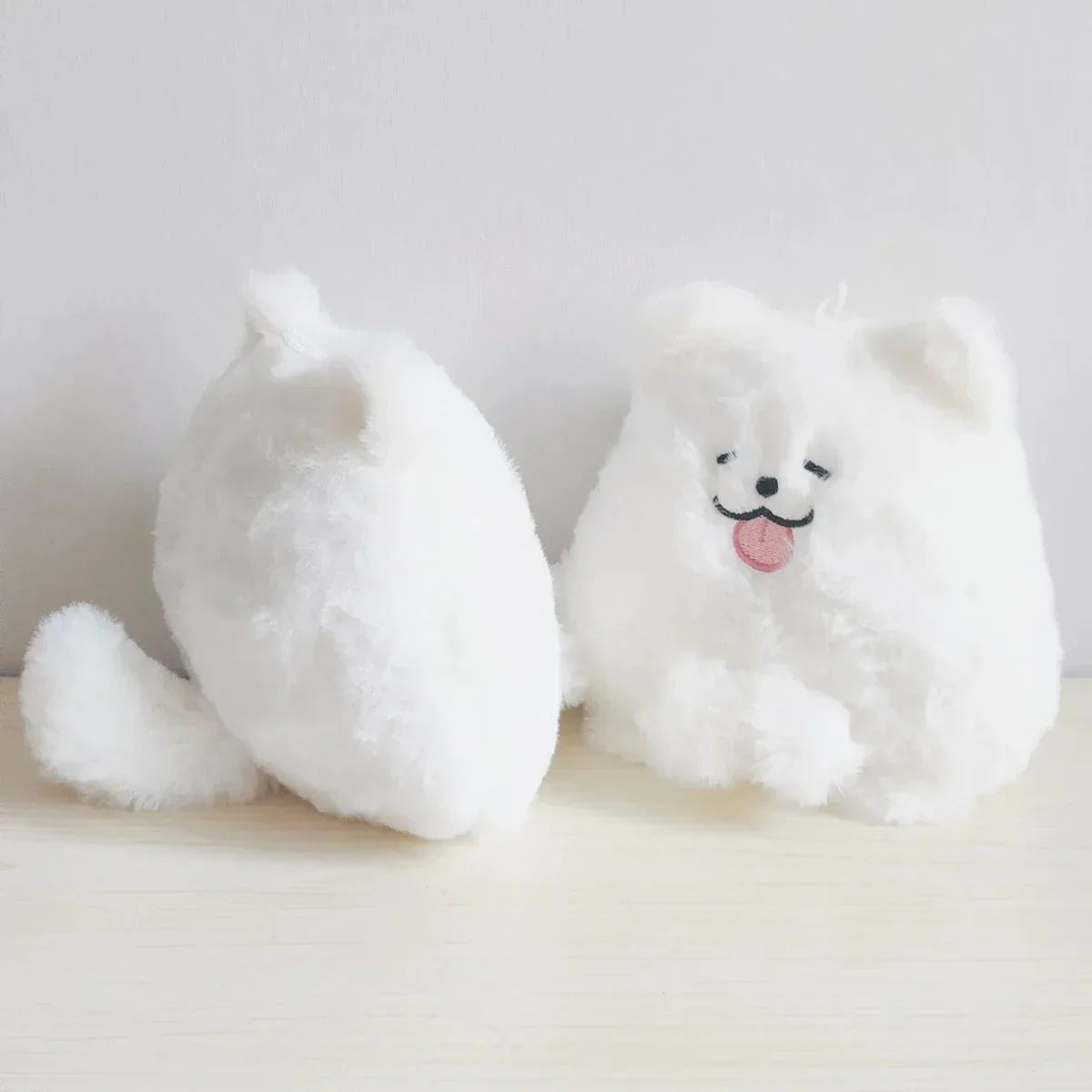 Adorable Fluffy White Samoyed Puppy Stuffed Animal
