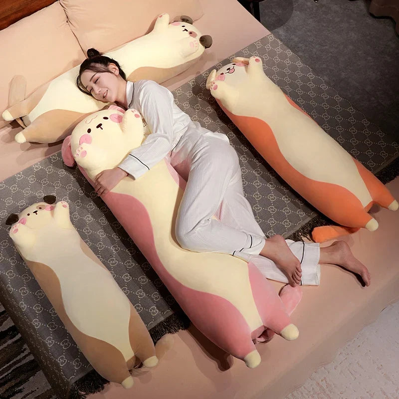 Adorable Long Snuggly Kawaii Dog Plush Toys