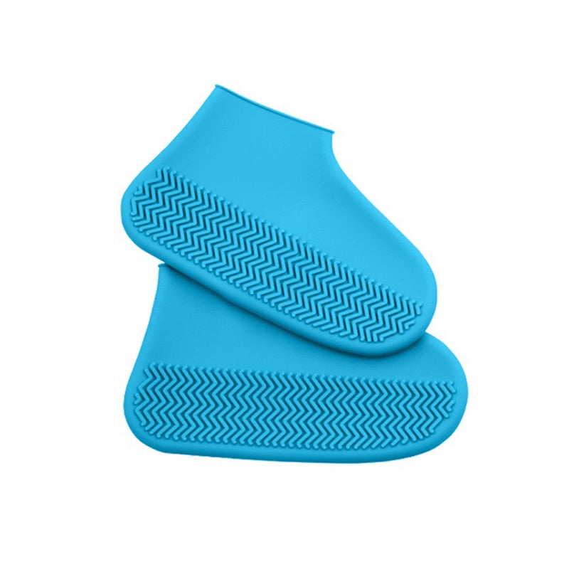 1 Pair Waterproof Non-Slip Silicone Shoe Cover High Elastic Wear Resistant Unisex Shoe Cover