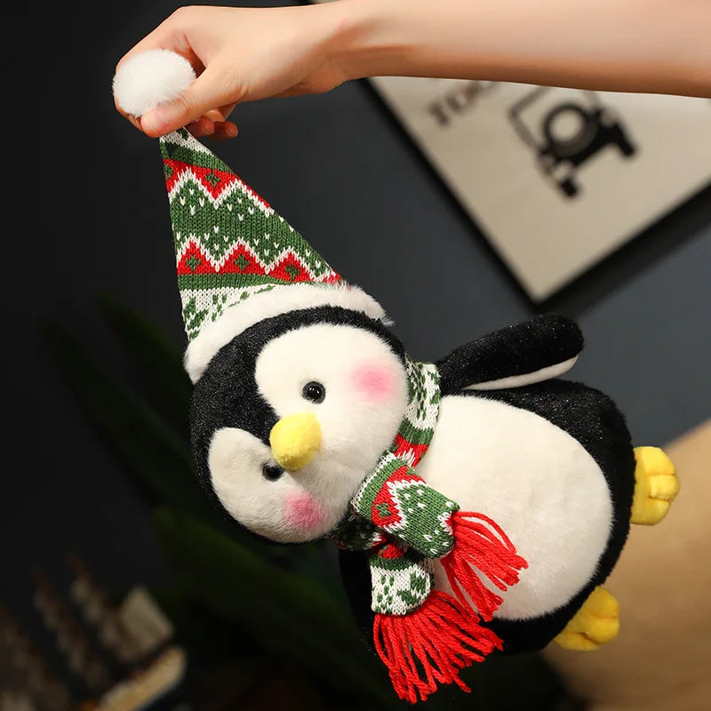 Adorably Cute Christmas Penguin Plush Toy