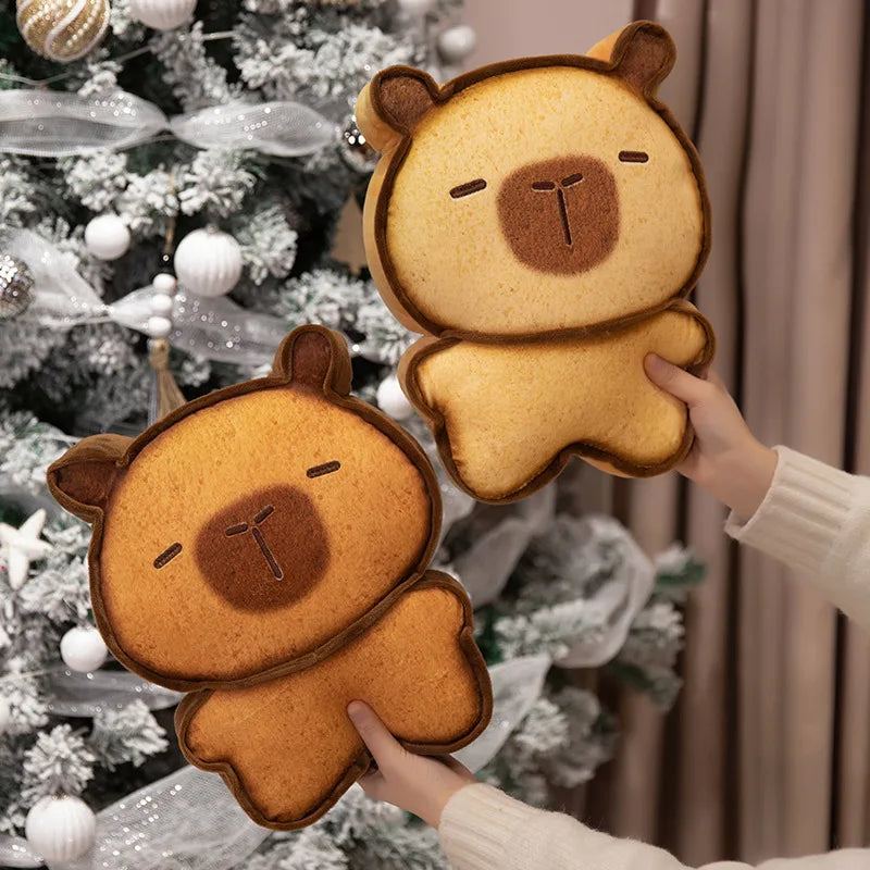 Adorable Toasted Capybara Bread Plushies