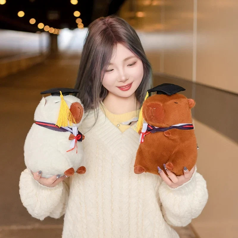 Adorable Graduation Capybara Plush Toy – Celebrate Achievements in Cuddly Style!