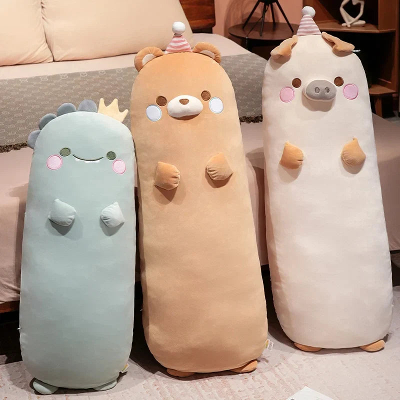 Adorable Long Kawaii Snuggly Animal Plush Toys