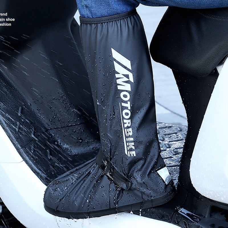 High Tube Outdoor Waterproof Anti-Slip Cycling Walking Rain Shoe Covers