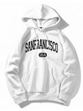 San Francisco Letter Print Hoodies