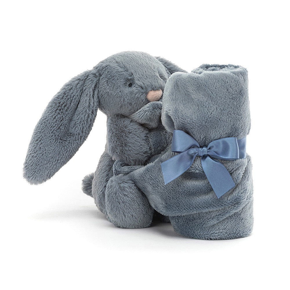 Jellycat Schmusetuch Bashful Bunny Dusky Blue 34cm