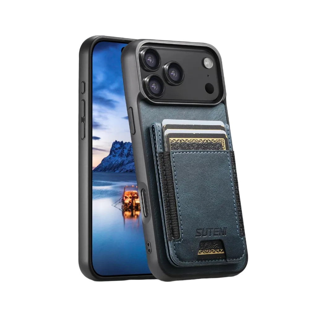 Leder-Wallet-Stand-Hülle für iPhone 13–18 Pro & Pro Max