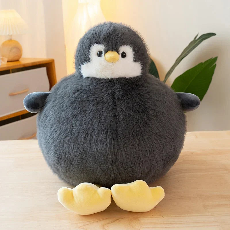 Adorably Plump Round Penguin Plush Toy