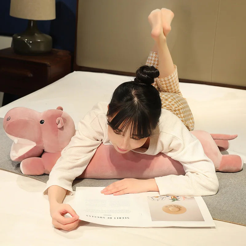 Cuddle Up with Our Adorable Long Snuggly Hippo Plushies!