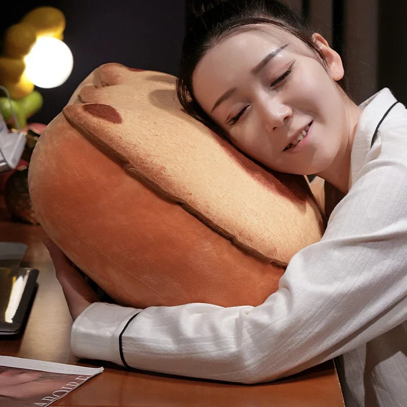 Adorable Capybara and Cat Toastie Bread Cookie Plush Toys