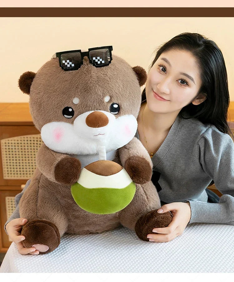 Charming Coconut Otter Plush Toy