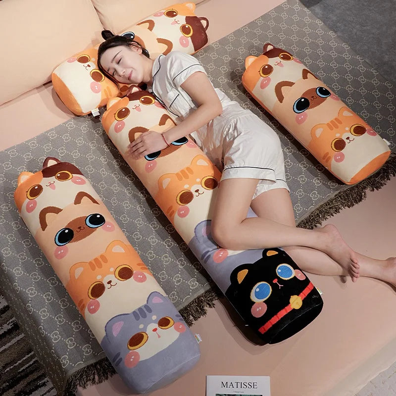 Cuddly Long Snuggle Stacked Cats Plush Toy