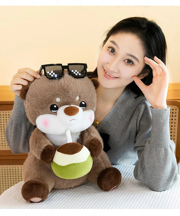 Charming Coconut Otter Plush Toy