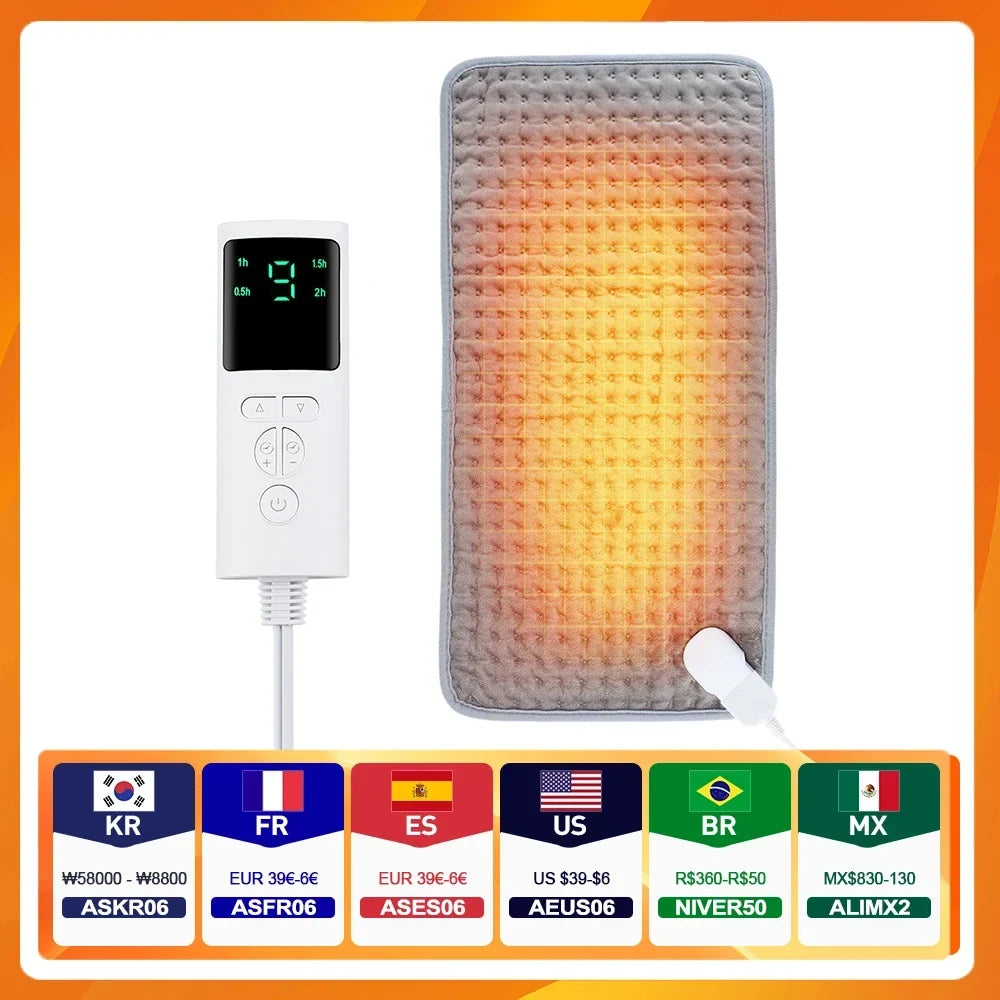 Electric Heating Blanket – Warm Heated Pad for Bed & Sofa Winter Use