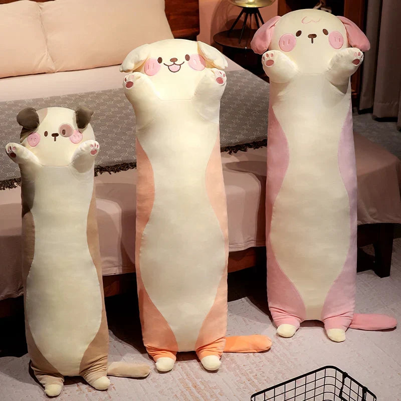 Adorable Long Snuggly Kawaii Dog Plush Toys