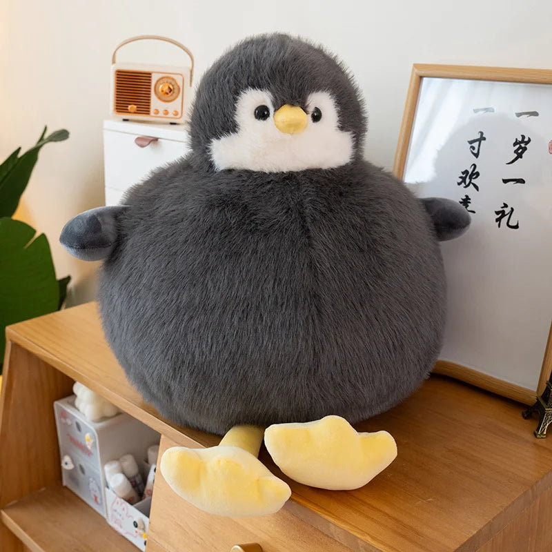 Adorably Plump Round Penguin Plush Toy