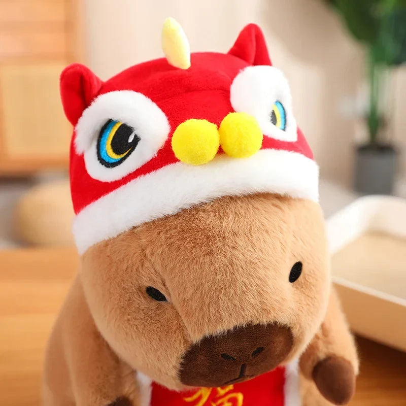 Adorable Christmas & New Year Baby Capybara Plush Toys