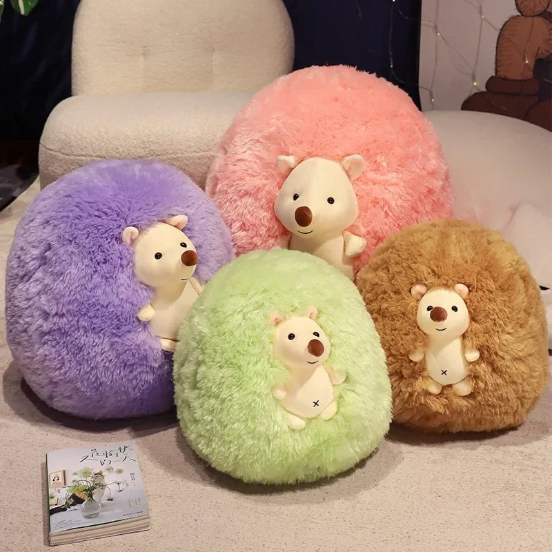 Adorable Fluffy Hedgehog Plush Toy