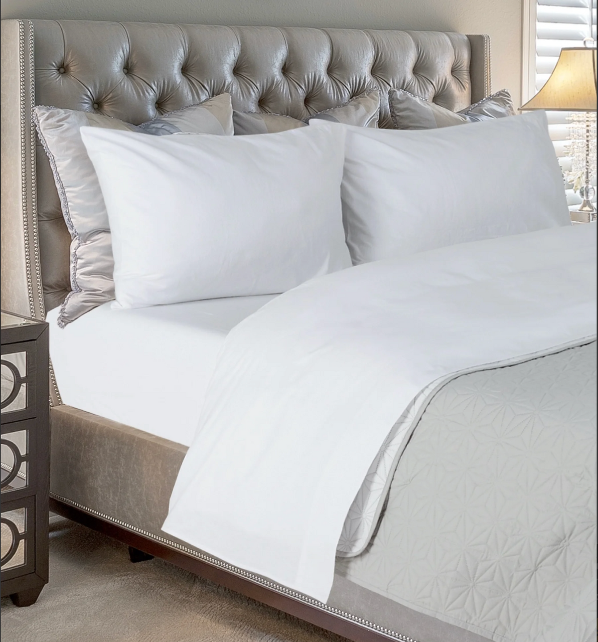 Bibb Home 4 Piece Printed or Solid Heavyweight Flannel Sheet Set
