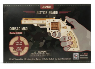 Robotime ROKR 3D Corsac M60 Justice Guard Gun DIY Wooden Puzzle