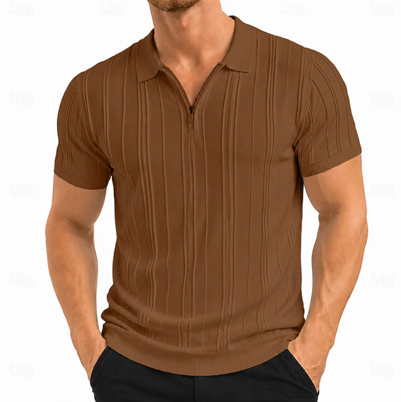 Colby | Strukturiertes Slim-Fit-Poloshirt