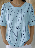 Mirella | Casual Textured Wave Knit Top