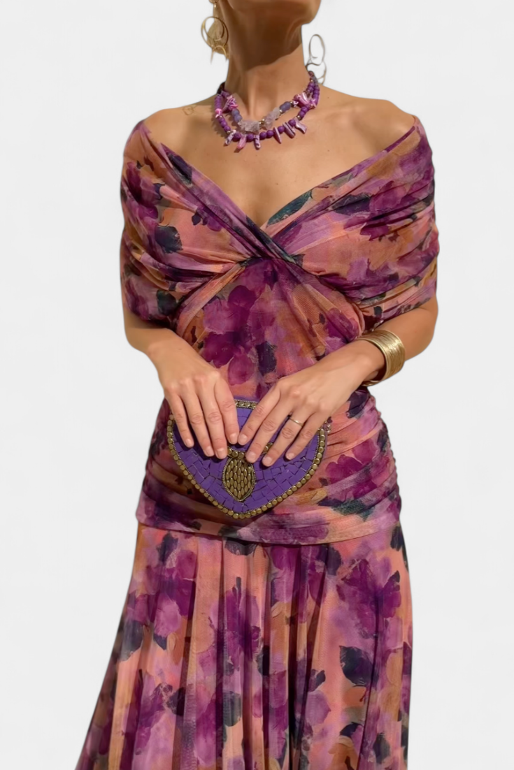 Lucasta | Elegantes schulterfreies Kleid