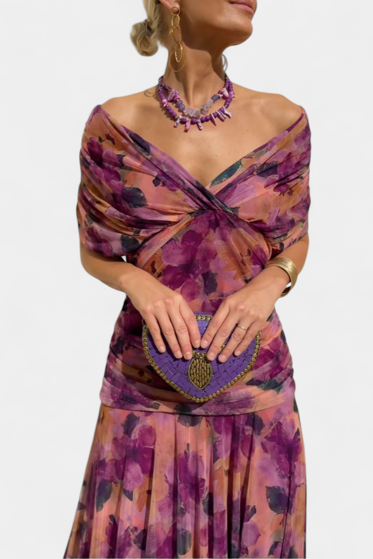 Lucasta | Elegantes schulterfreies Kleid