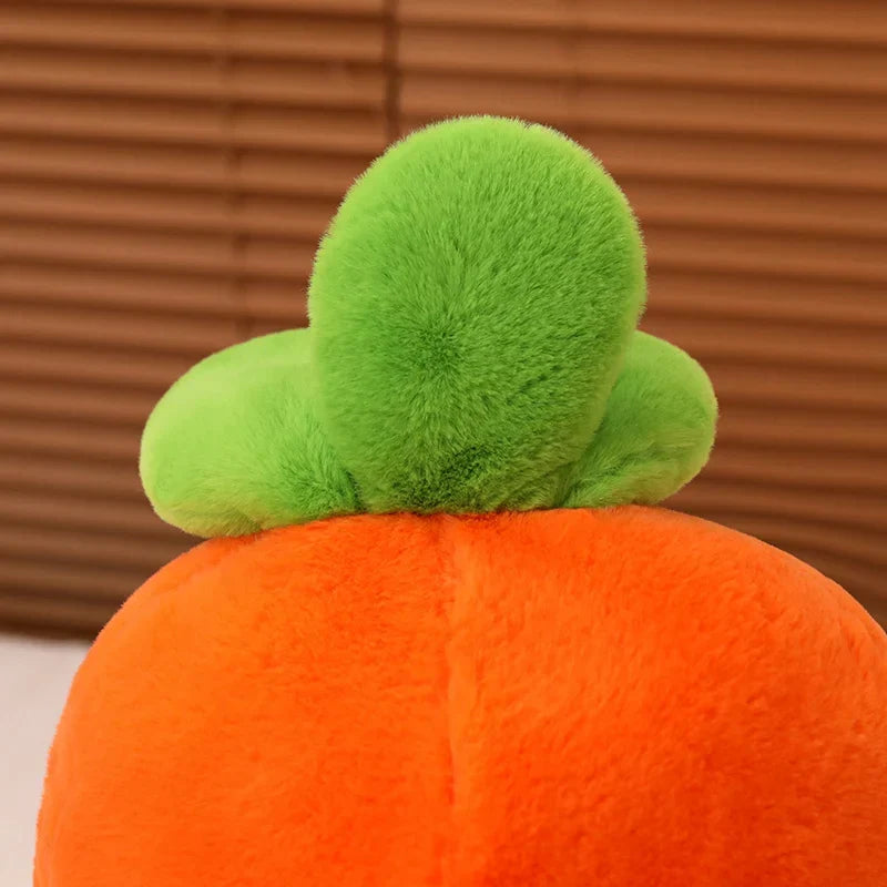 Adorable Fluffy Carrot Plushie with Cute Mini Hanging Carrots