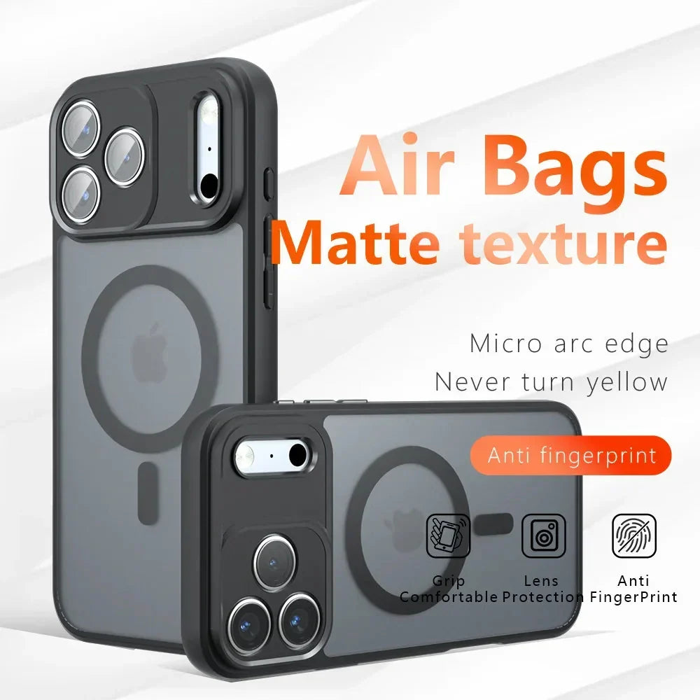 Luxury Magsafe Matte Translucent Case For iPhone 15-18 Pro & Pro Max