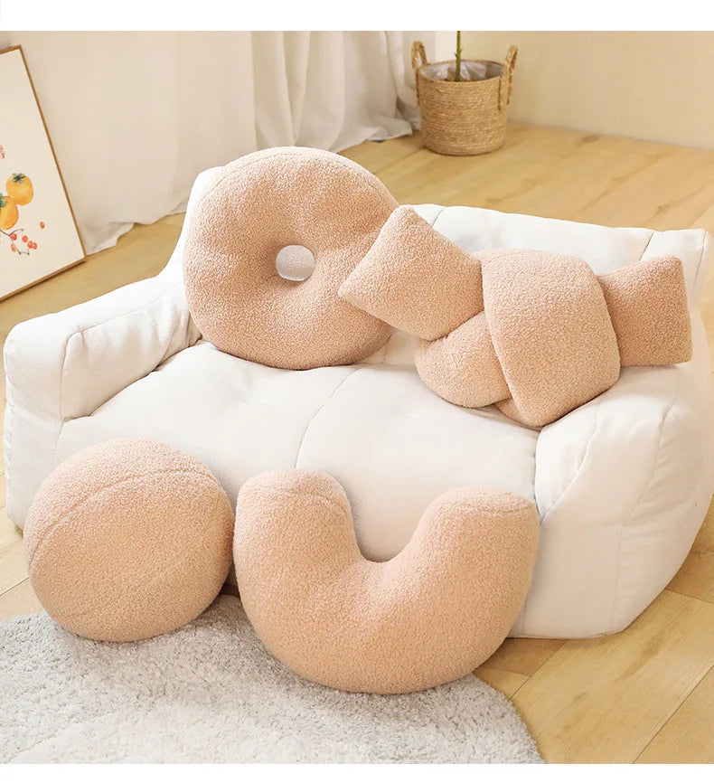 Charming Minimalist Moon Ball Plush Pillow Collection